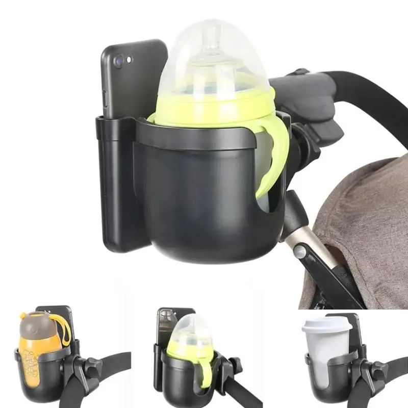 

1Pc Baby Stroller Accessories Cup Holder 2-in-1 Children Tricycle Bicycle Cart Bottle Rack Milk Water Pushchair Carriage Buggy