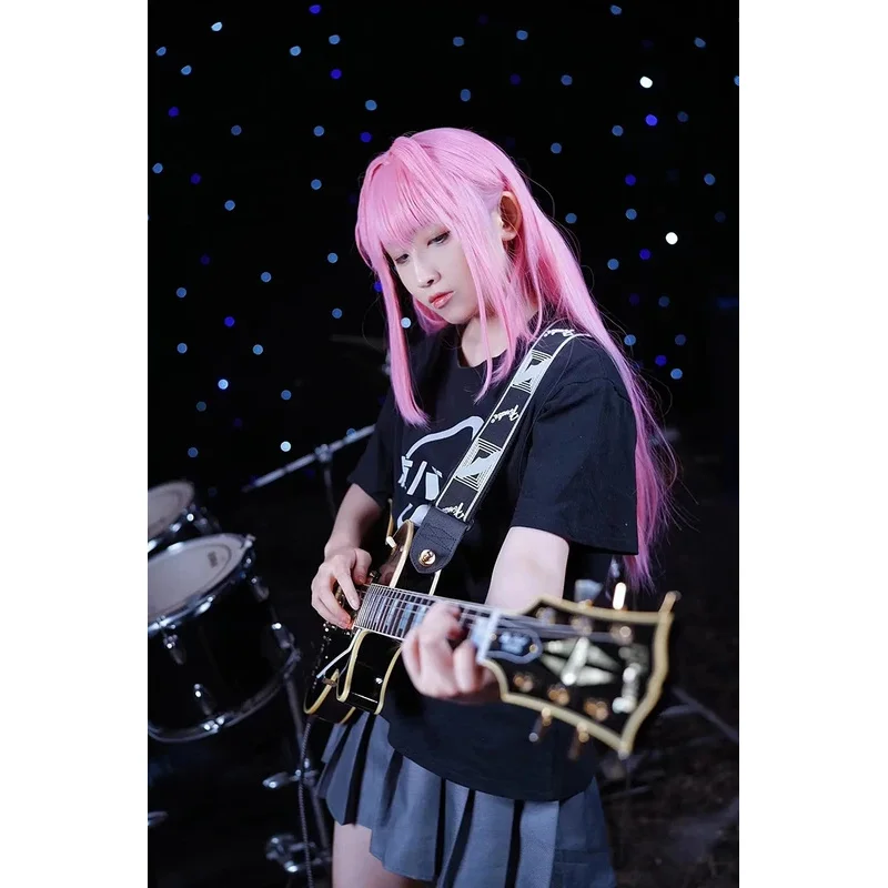 Фото ❤ Новый костюм для косплея 2026: Хитори Гото из аниме Bocchi The Rock – розовое пальто, юбка, парик, униформа JK для женщин (комплект) ★ Подарок на Хэллоуин №5