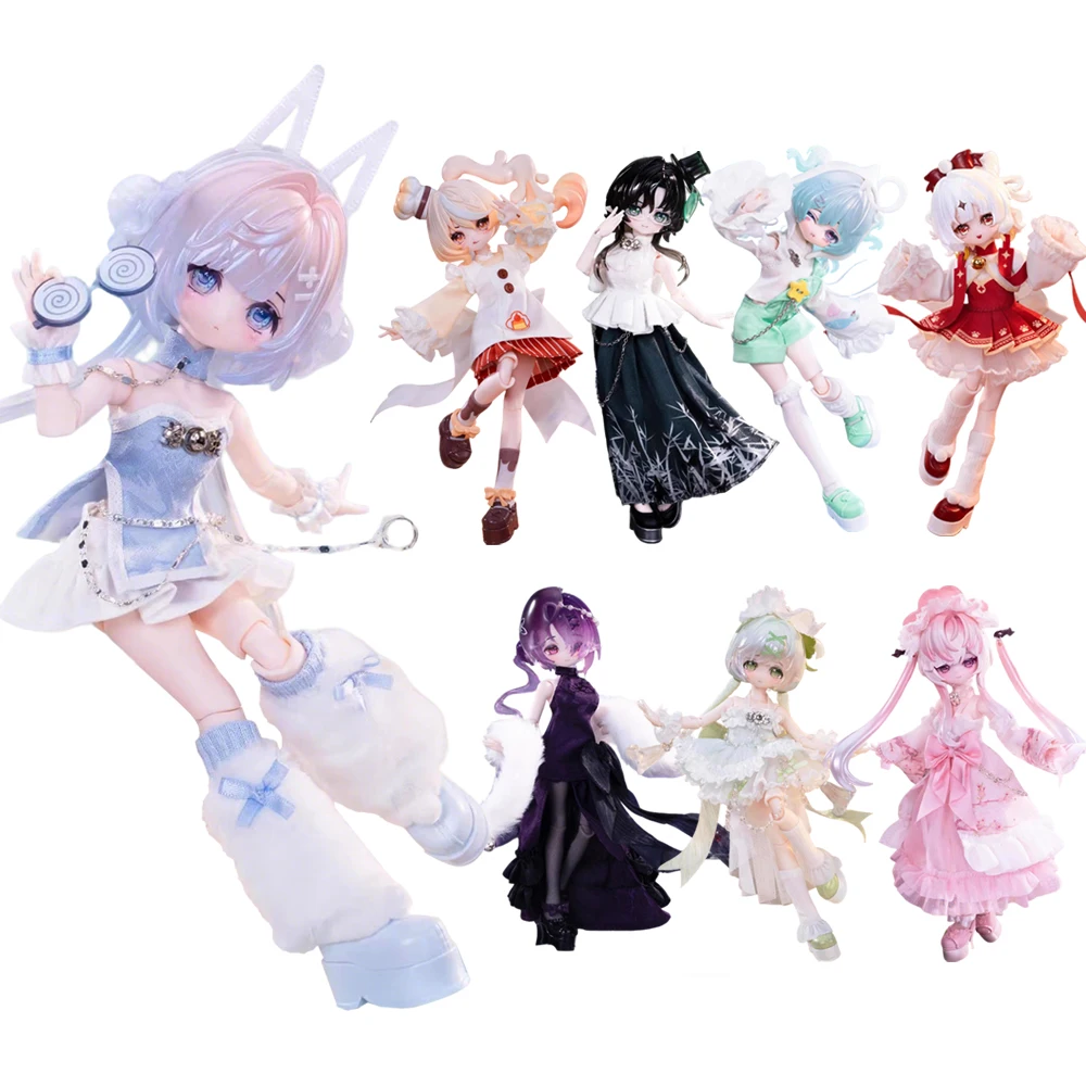 Фото В наличии Оригинальная коллекционная кукла Come4free Lucky Little Sign Spirit 1/8 BJD в слепой коробке, шарнирная кукла, милая фигурка-украшение, подарок для девочек №1