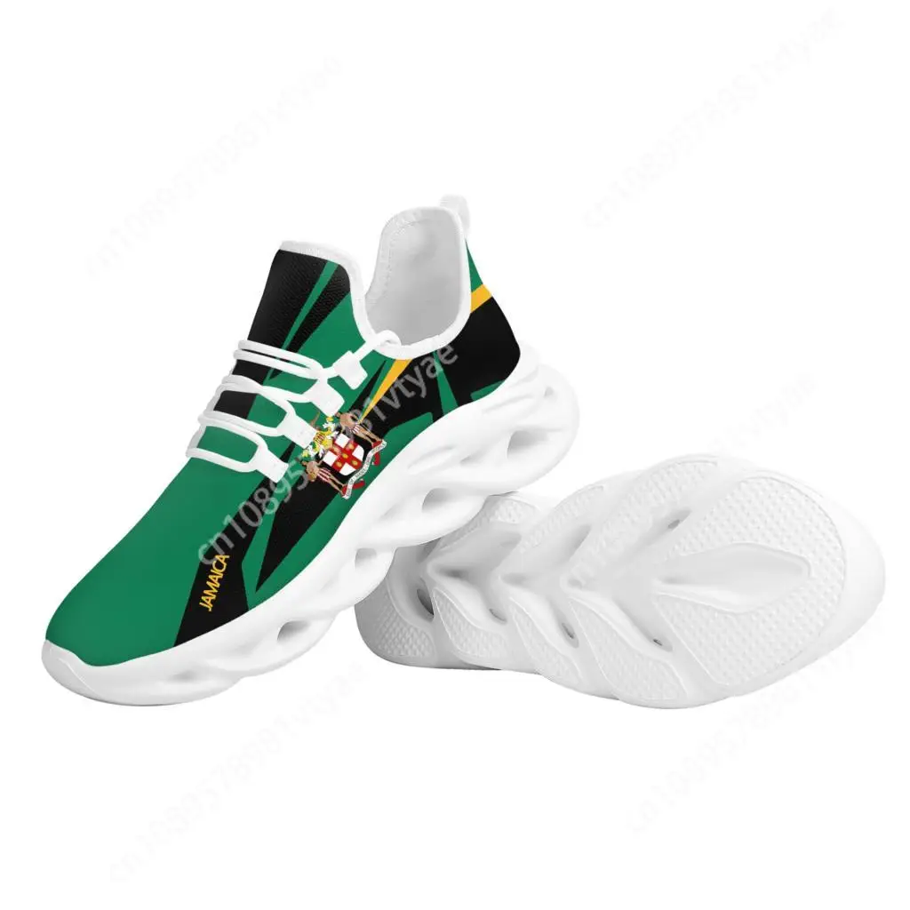 Кроссовки женские сетчатые удобная обувь для бега креативный дизайн с флагом