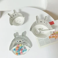 japanese students cute cartoon bubble rainbow noodle bowl salad bowls of rice snack bowl ceramic bowl totoro dishes cute plate