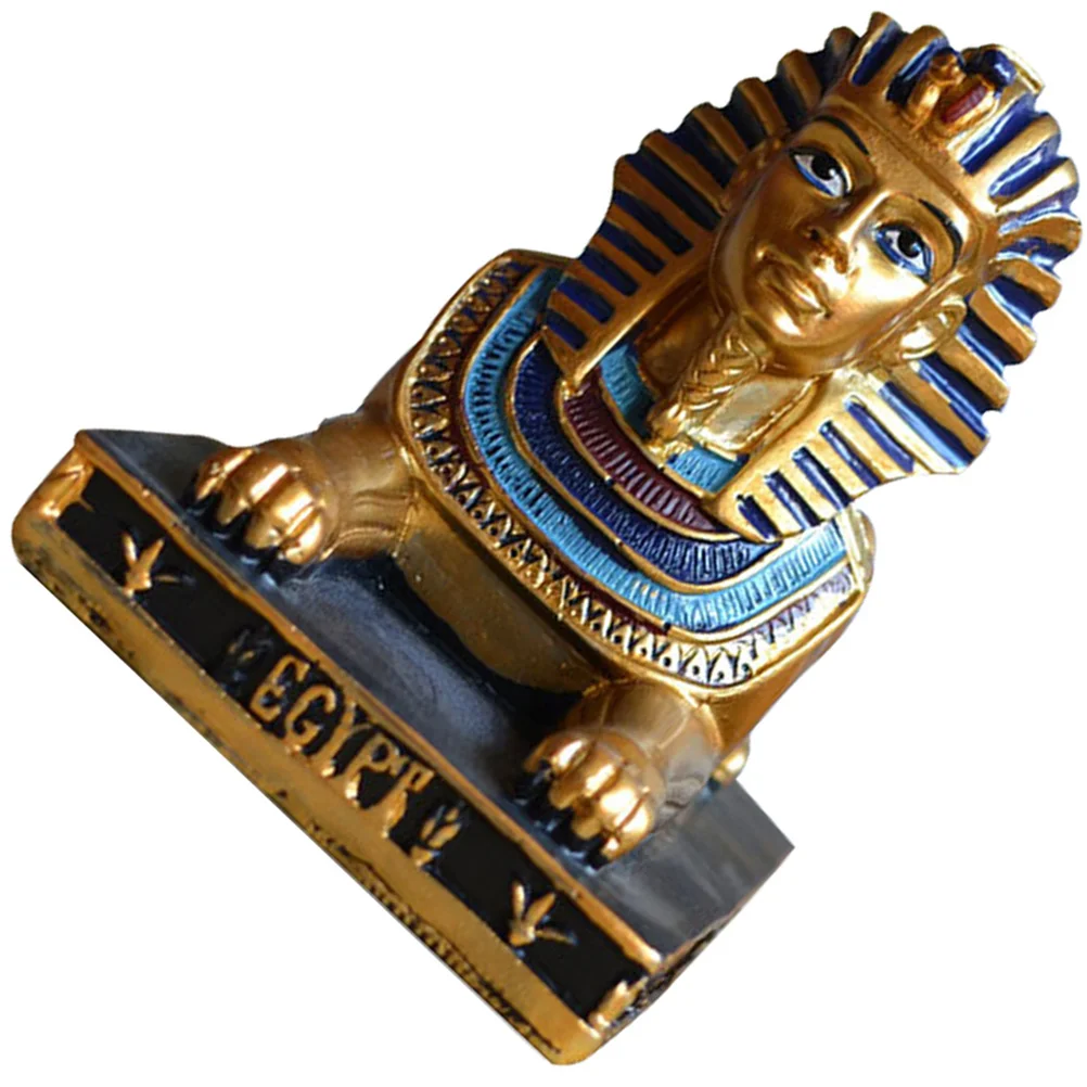 

Ancient Egypt Crafts Kids Statue Goddess Sphinx Sculpture Resin Desktop Adornment Child Figurine Photo Prop