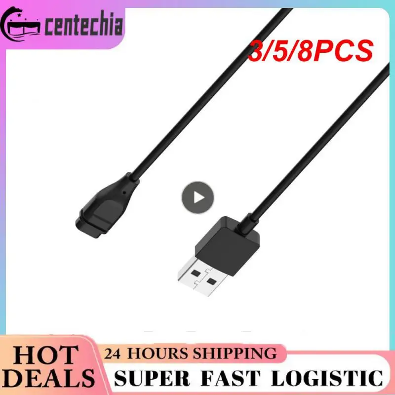 

3/5/8PCS 5v Watch Charging Cable Usb-c Charging Charger Cord Cable Portable Multifunctional Type-c Pd Fast Charging Cable Black
