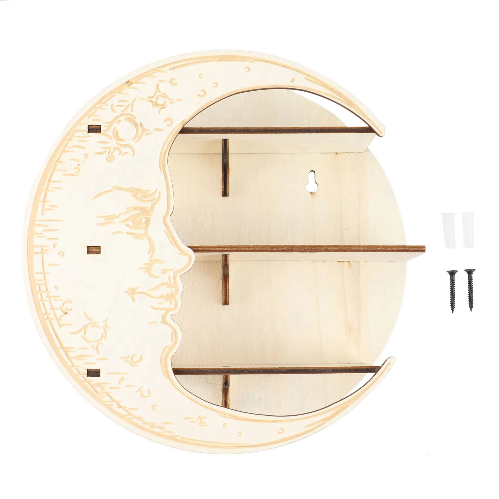 

Настенный Хрустальный дисплей, оформление в стиле бохо, деревянные полки для настенного декора, полка-держатель для эфирного масла A