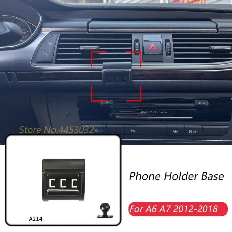 

Автомобильный держатель телефона, только для Audi A6 c7 4G A7 4G8 2012-2018, фиксированный кронштейн для выпуска воздуха, аксессуары, диаметр 17 мм