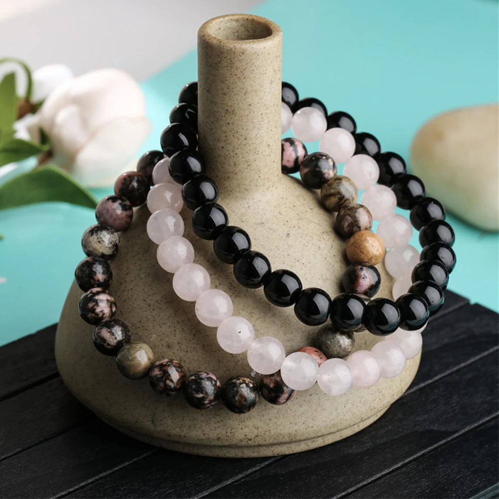 

Vintage Strands Multilayer Adjustable Beaded Chain Genuine Natural Stone Beads Bracelet For Women Man Fashion Bohemia Jewelry