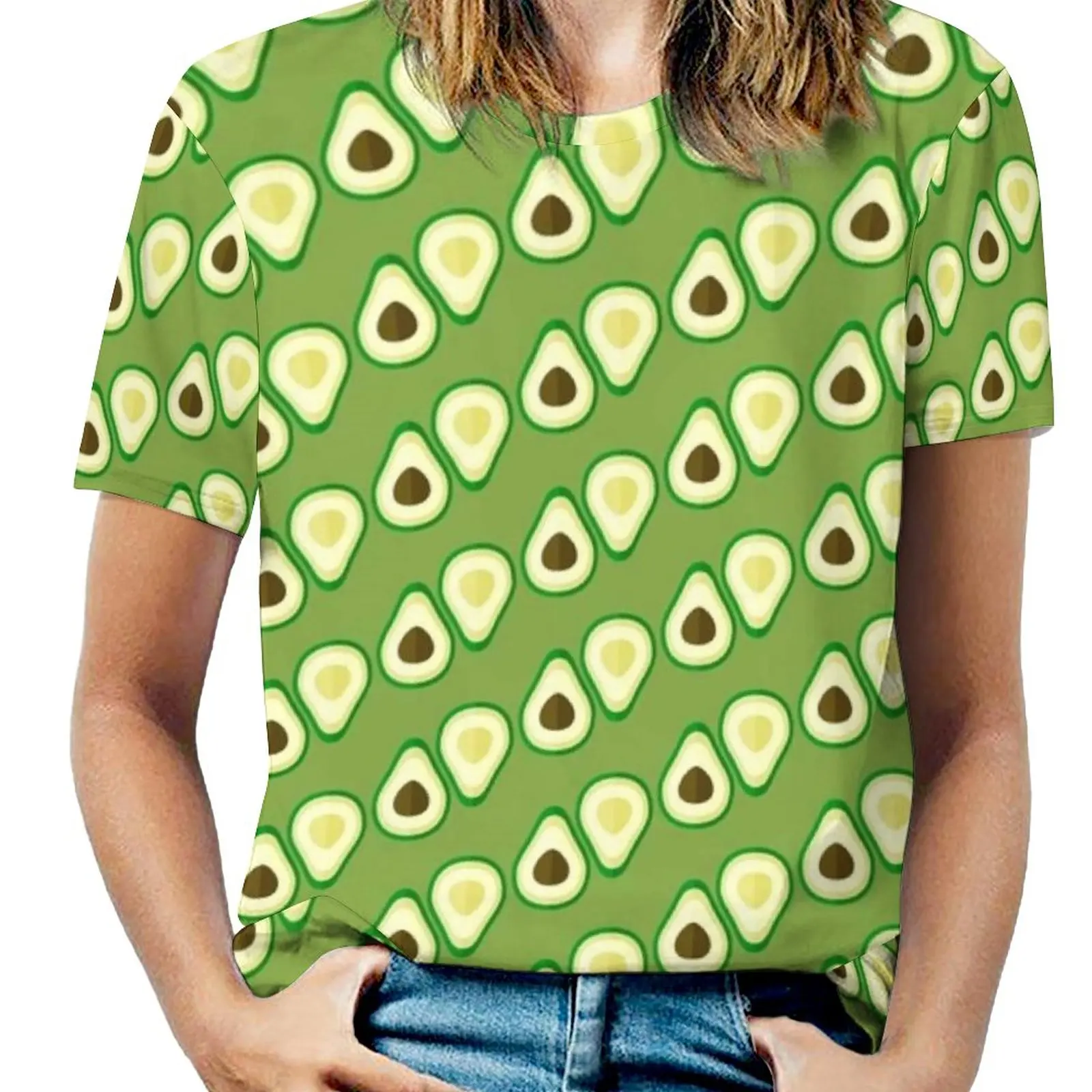 Бравокадо! Женская футболка с круглым вырезом, повседневные топы с коротким рукавом, летние футболки, вокадо, фрукты, овощи, зеленый бравокадо, авокадо