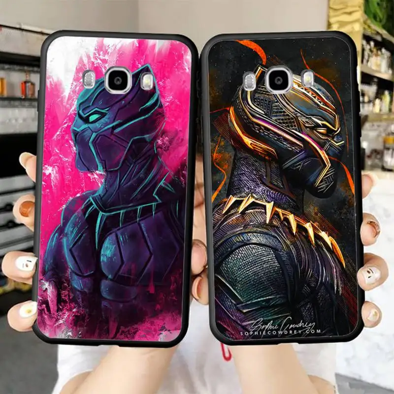 

Disney Black Panther Phone Case for Samsung J 2 3 4 5 6 7 8 prime plus 2018 2017 2016 core