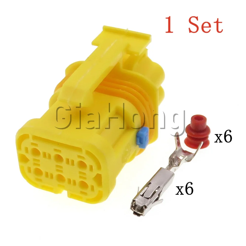 

1 комплект, 6-контактный разъем переменного тока, автомобильный кабельный разъем, автомобильный водонепроницаемый разъем провода в сборе 18651000001