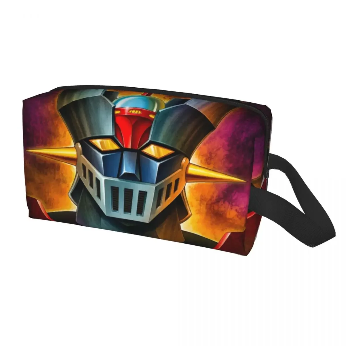

UFO Robot Mazinger Z Makeup Bag for Women Travel Cosmetic Organizer Fashion Anime Manga Storage Toiletry Bags