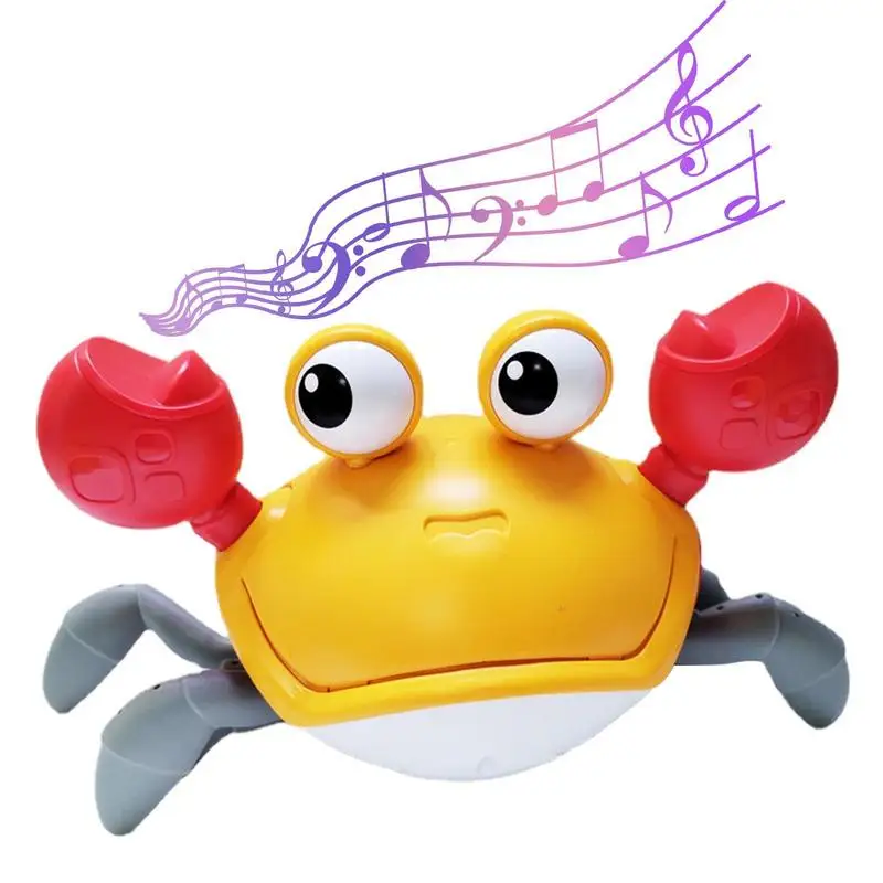 

Краб для ползания, детская игрушка, краб для ползания, детские игрушки, Интерактивная ходячая танцевальная игрушка на батарейках, забавное развлечение для младенцев