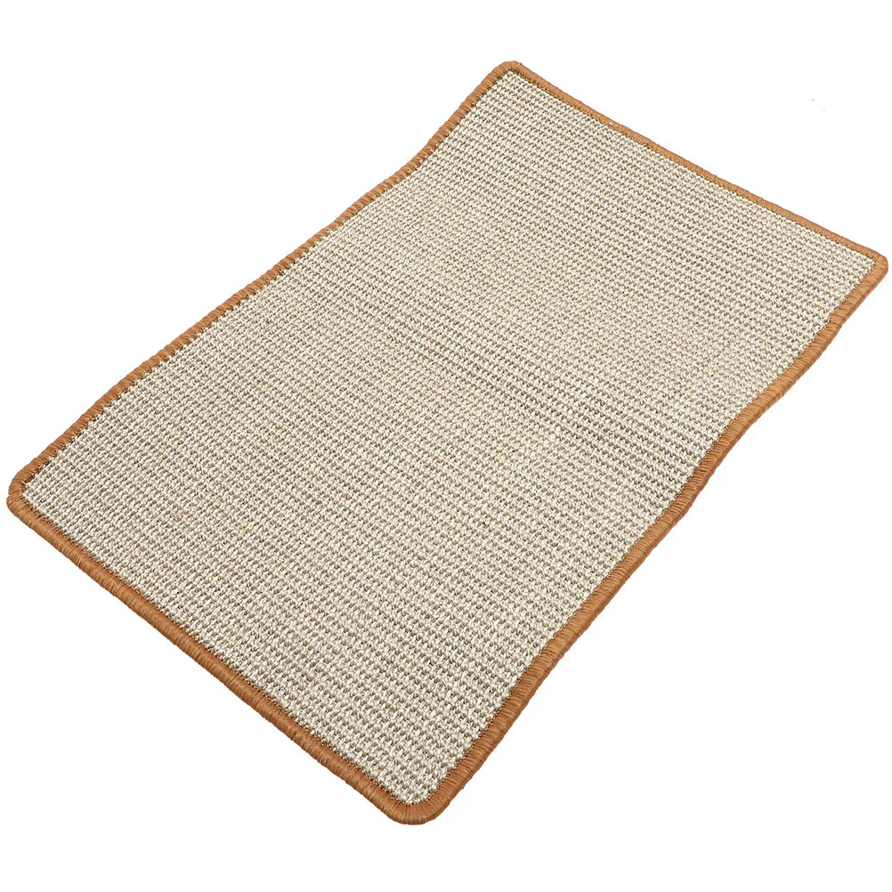 

Cat Scratching Mat Cat Scratcher Mat Natural Sisal Cat Scratch Mats Horizontal Cat Floor Scratching Pad Rug