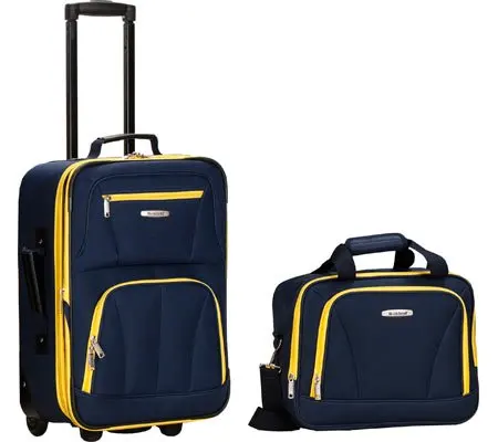 Fashion Softside Upright 2 Piece Luggage Set F102