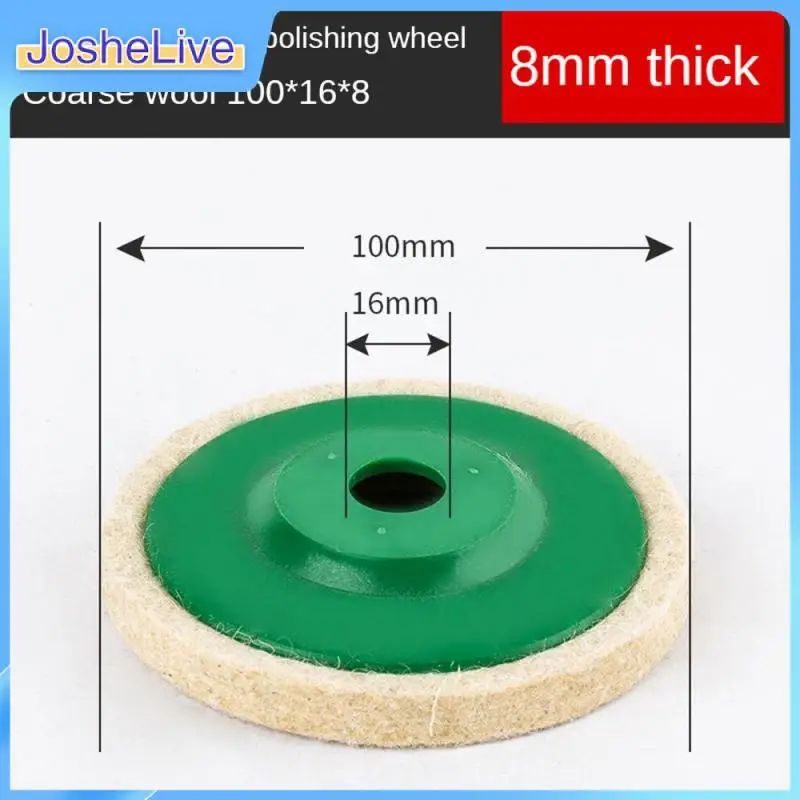 

Uniform Wear Resistance Wool Wheel Polisher Inner Diameter 16mm Wool Material Round Polishing Wheel Sanding Machine