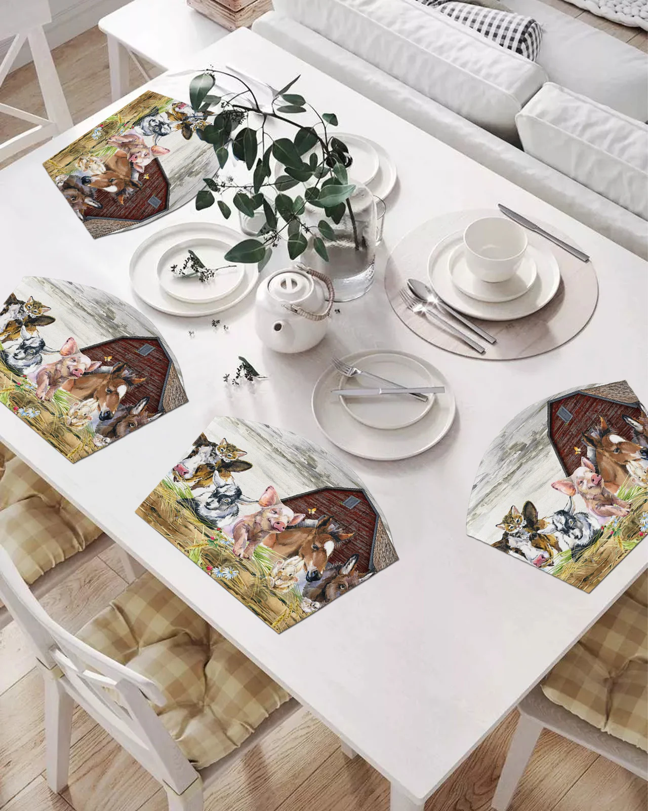 

2/4/6 шт., коврики-подставки для стола