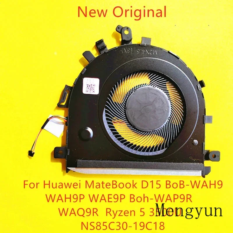 Новый оригинальный охлаждающий вентилятор для ноутбука Huawei MateBook D15 BoB-WAH9 WAH9P BoB-WAE9P