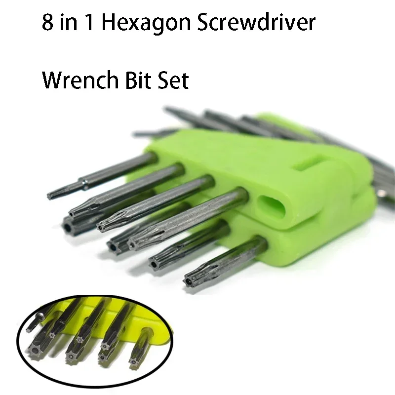 Набор шестигранных отверток 8 в 1 шестигранный ключ типа L с плоской шариковой