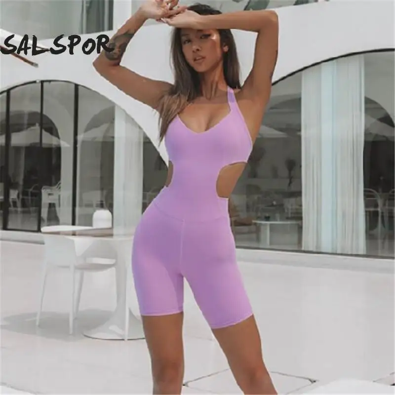 Женский бесшовный комбинезон для фитнеса и танцев