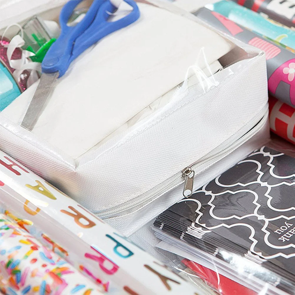 Gift Storage Organizer Wrap Christmas Container Hangingwrapping Paper Jewelry Sundries Wall Ribbonbows Holiday Holder 