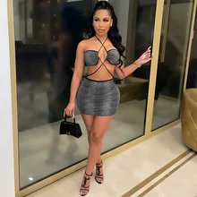 Wishyear 2022 cruz halter sem costas bodycon mini vestido sexy clube roupas para as mulheres rave festival roupas de verão (3)