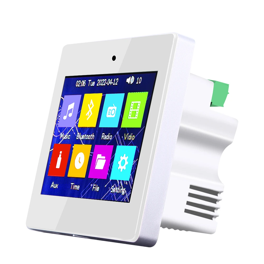 

4 Channels Power Bluetooth Wall Amplifier Stereo Audio Wireless Amp Hifi Class D 25W*4 & Active Speaker Home Theater Party Music