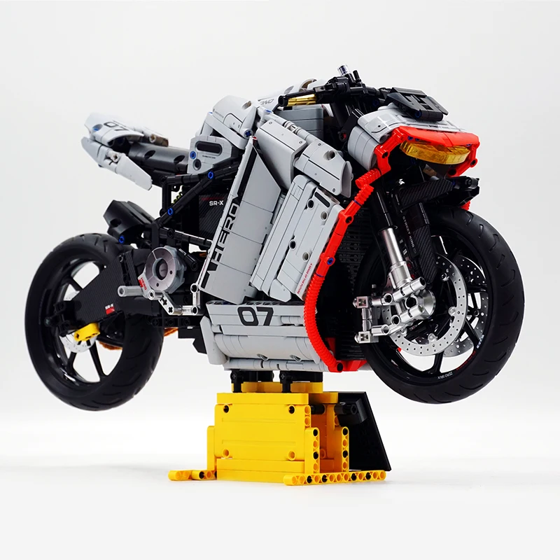 GULY 60507 MOC Технический 1:5 Мотоцикл ZERO SR-X Модель Строительные блоки Кирпичи DIY