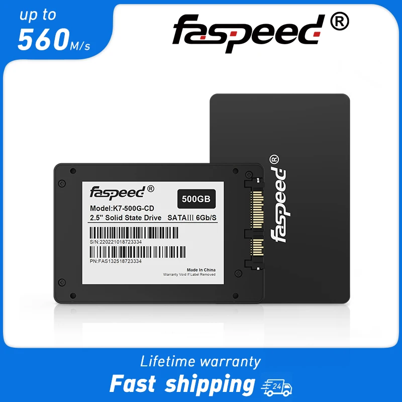 Faspeed 1/5 шт. 1 ТБ SSD 512 ГБ 2 5 Sata3 Твердотельный накопитель 256 128 Жесткий диск для