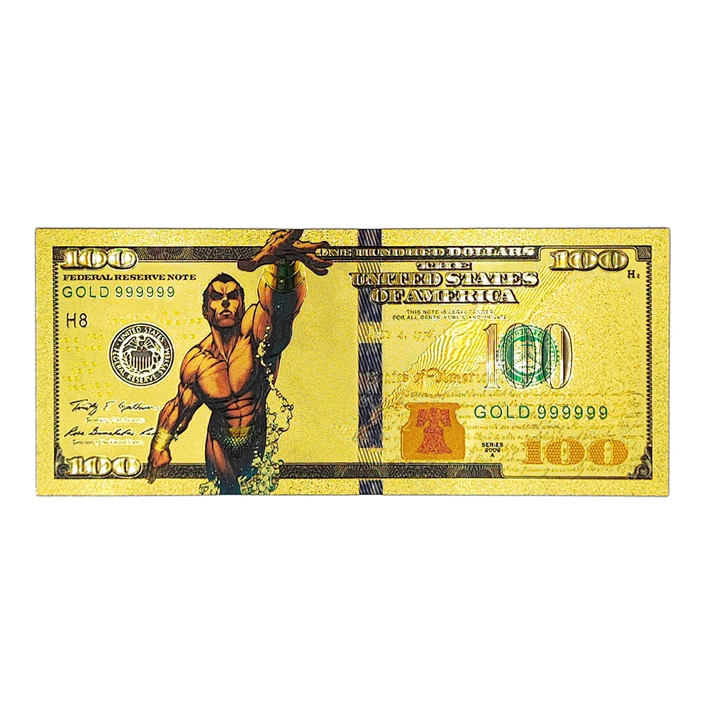 Изысканная 31 пленка и телевизор периферийная Золотая фольга для банкнот 100