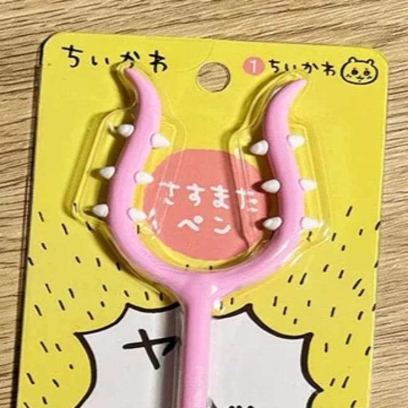 Ручка-шариковая Chiikawa Hachiware Usagi Kawaii, аниме, мультяшная, черная, 0.5 мм, 100 штук, пластиковая, милая, модная, с гладким письмом, с рисунком Хэйл Страйк Роуд (art.: 3920da7ca5eb7) - 3920da7ca5eb7