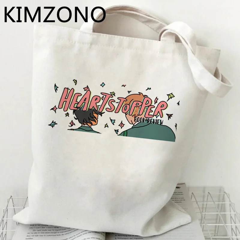 

Heartstopper shopping bag eco shopping grocery jute bag reusable shopper bag ecobag reusable sacola shoping sacolas