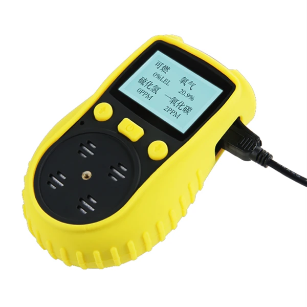 

4 in 1 CO H2S O2 LEL multi gas leak detector meter tester ATEX CE ISO9001