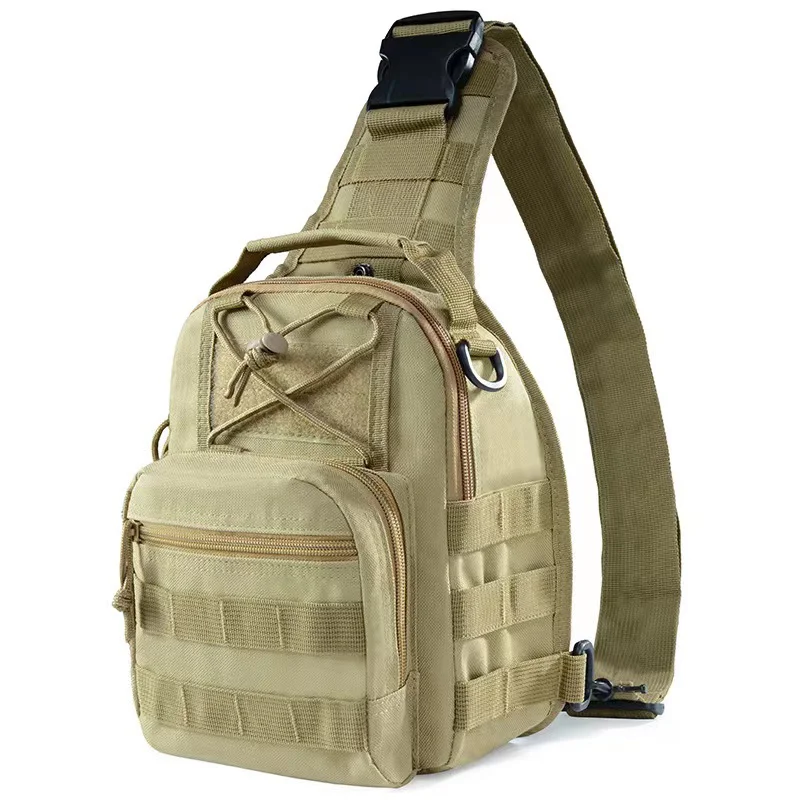 

600D Men's Tactical Molle Chest Bag Outdoor Hiking Trekking Climbing Military Sling Backpack Waterproof Crossbody Shoulder Bags