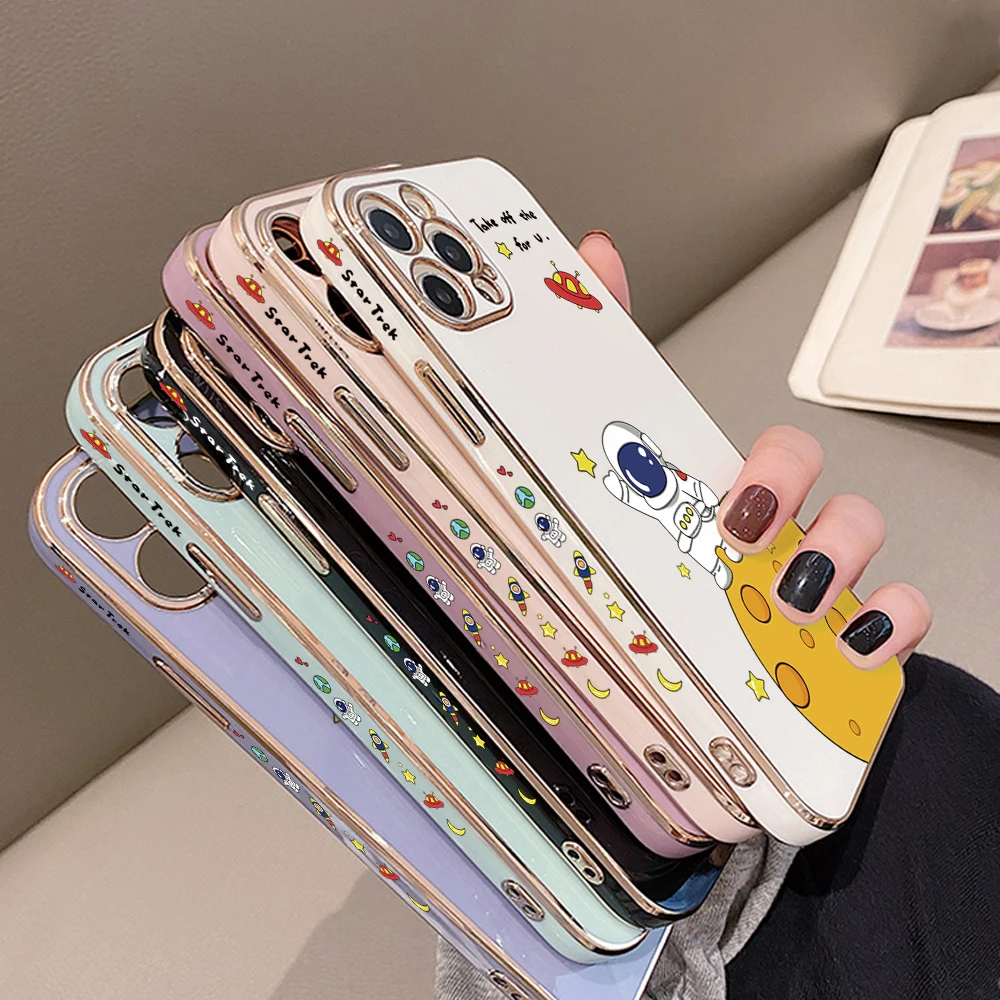 

Case For Realme 10 9i 9 Pro Plus 7 8 8i C11 C21Y C25S X 5 5i 5S 6i 6 C3 7i C35 GT Master 6D Plating Soft Phone Cover Funda Capa