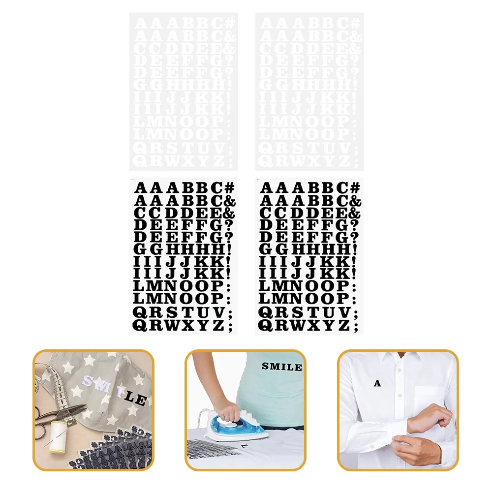 

Irontransfer Letters Heatstickers Letter Applique Vinyl Stickerclothing Decals Press Adhesive Diy Cute Shirt Embroidery Fabric