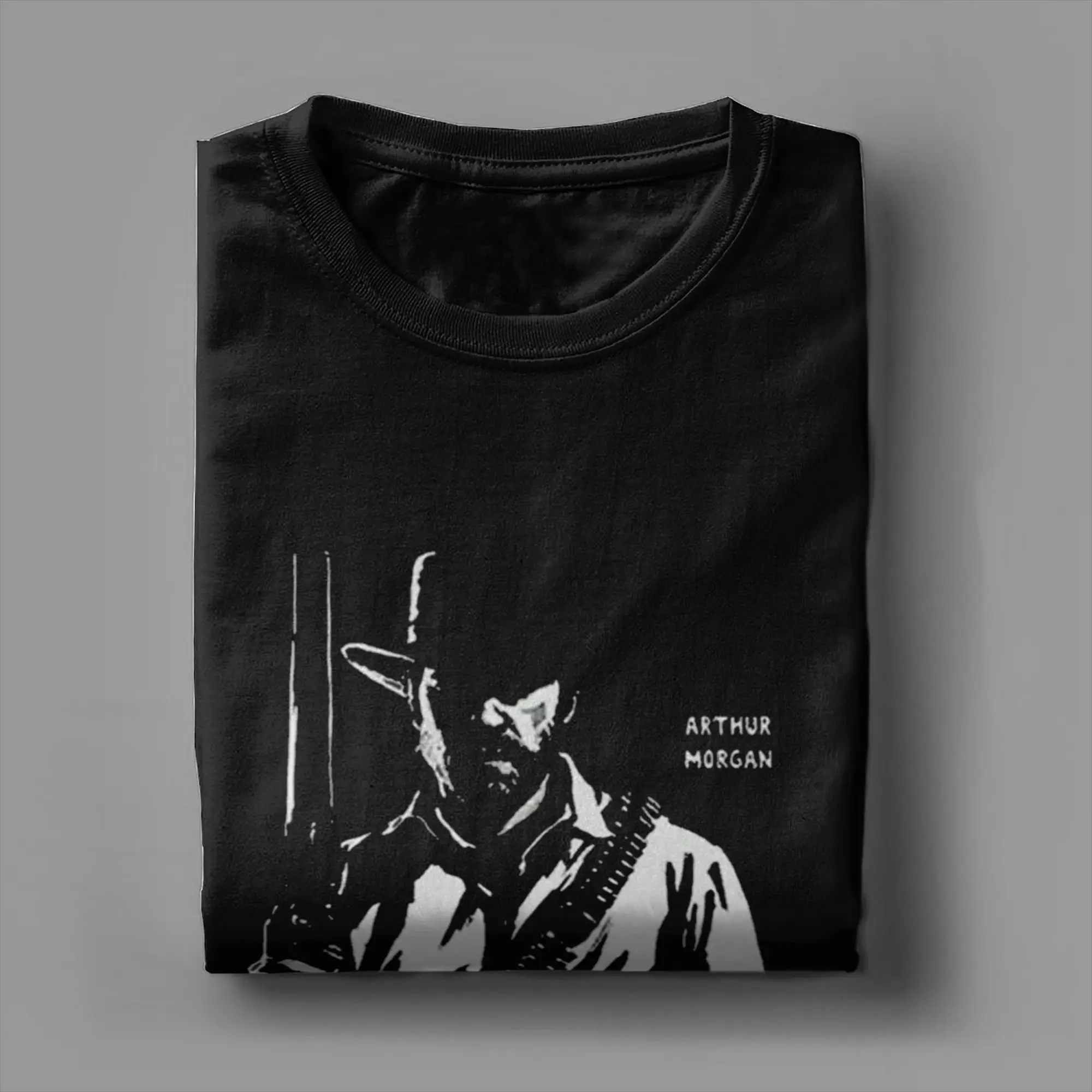 Printed Red Dead Redemption T Shirt Men's 100%Cotton Short Sleeve Arthur Morgan Round Neck Summer Clothing