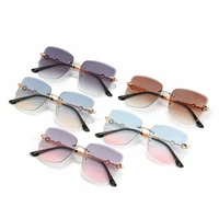 2022 fashion ocean piece frameless cut edge driver sunglasses polarized trend uv400 casual travel sunglasses for adultwomenmen