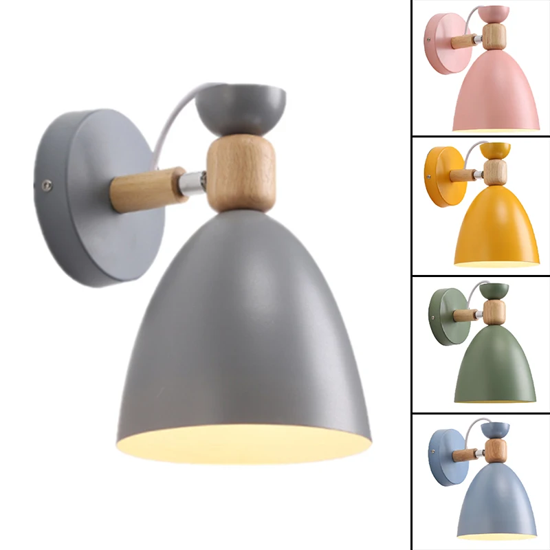 

Nordic Solid Wood Wall Lamp Living Room Staircase Hotel Aisle Bedside