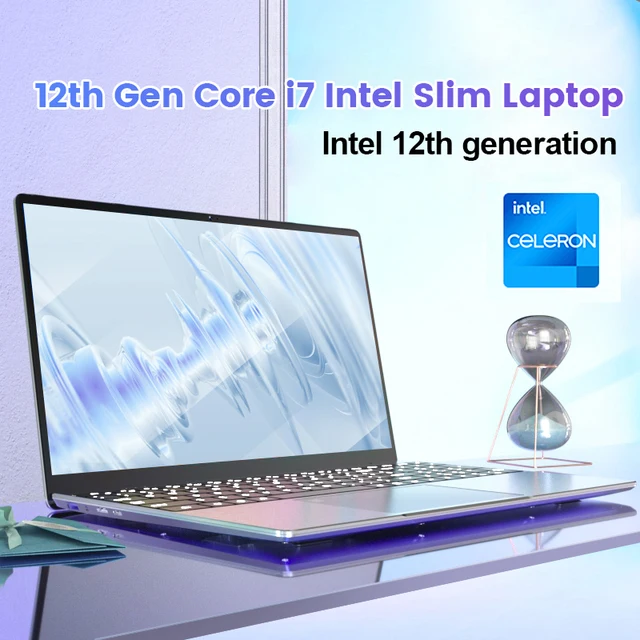 i9 Gaming Laptop 15.6'' IPS Ultrabook 12th Gen Intel Core i7 i5 1240P Windows 11/10 Notebook Fingerprint Unlock Backlit Keyboard 6