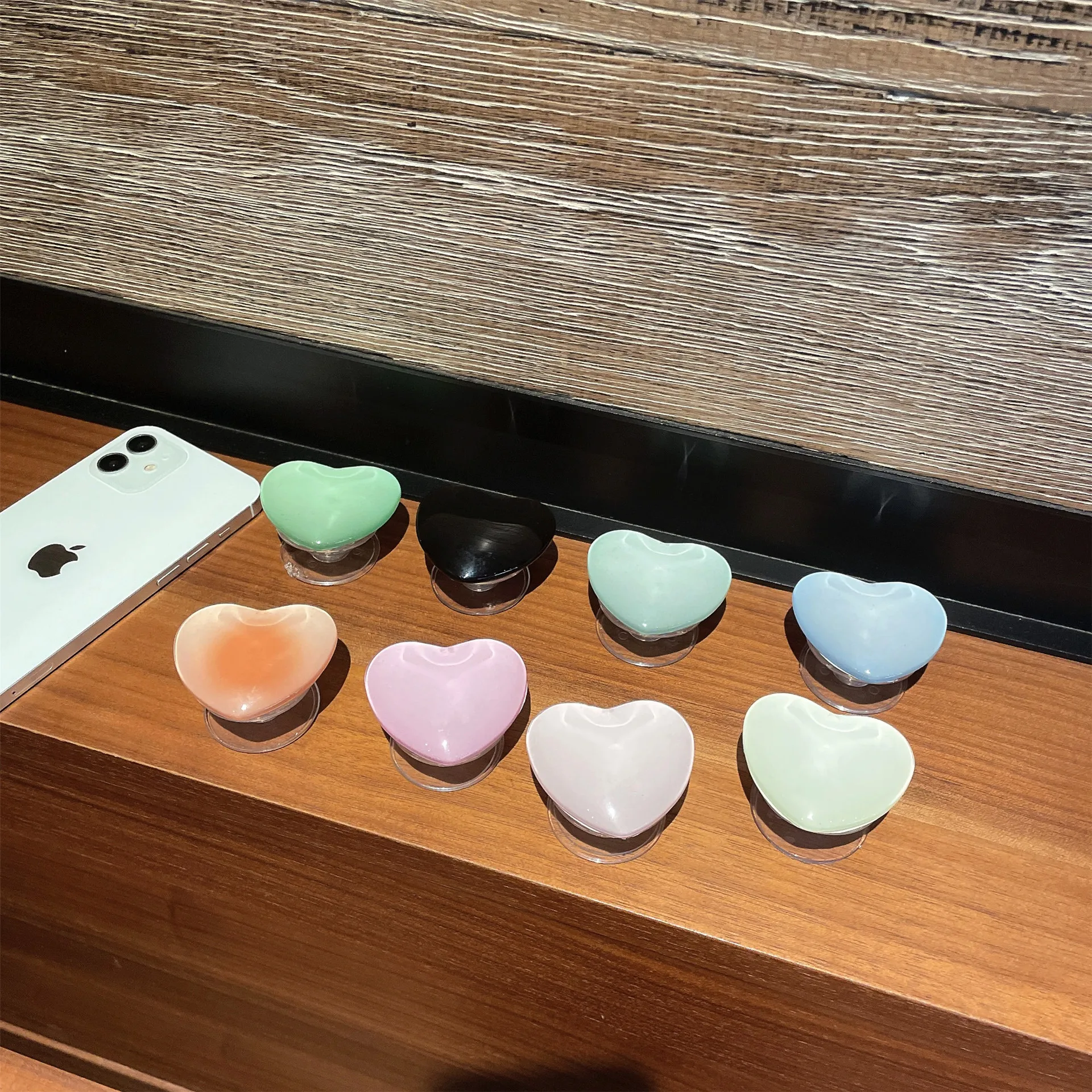 phone holder popular socket griptok finger grip bracket stand love heart ins style cute poping pink white cellphone accessory free global shipping