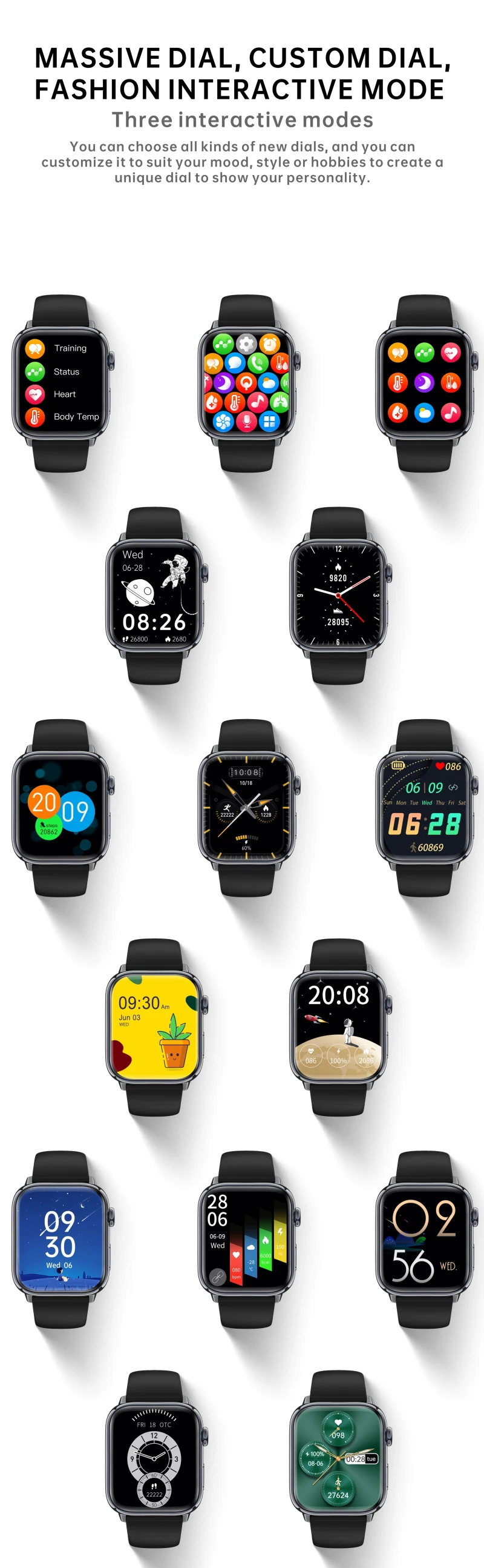 

Смарт-часы с пульсометром и тонометром, настраиваемые пользователем циферблаты, управление музыкой, Смарт-часы, спортивные часы с Шагомером