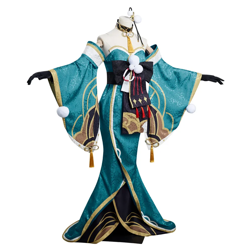 Genshin Impact Ms Hina/Gorou Cosplay Costume Outfits Halloween Carnival Suit