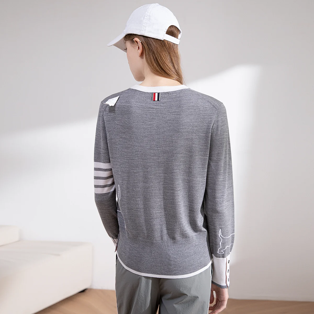 23TC-371TC-370 70% мериносовая шерсть 30% шелковый шерстяной свитер модный женский