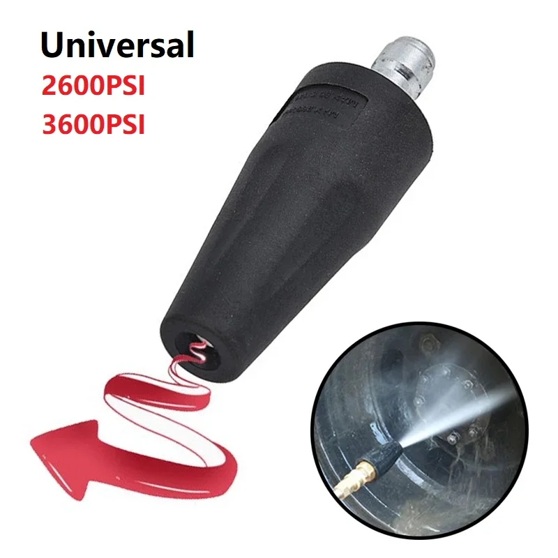 

Nozzle Rotating Blaster Turbo Jet Nozzle High Pressure Water Gun Head Washer Car Washing Machine 2600PSI/3600PSI Universal