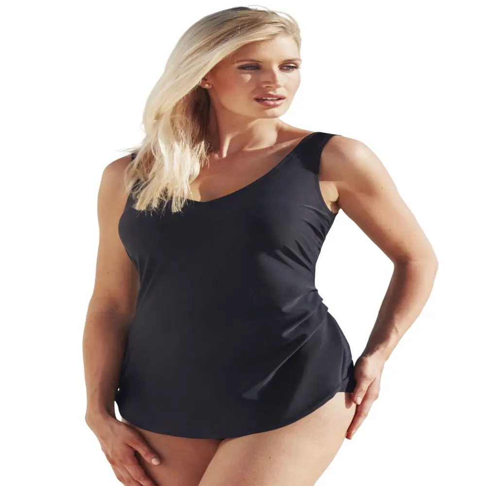 

Женский слитный купальник, цвет черный