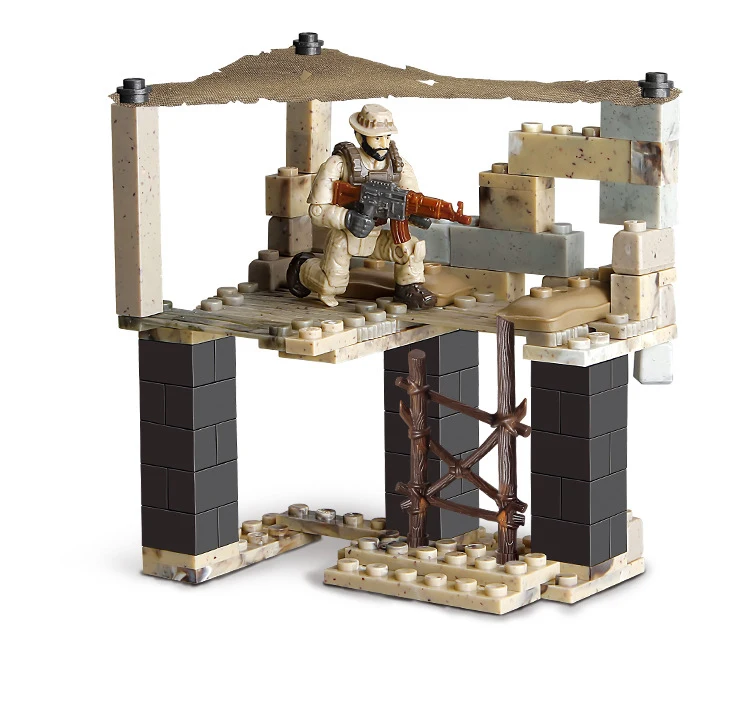 Масштаб 1:35 Современная Военная аутстонская снайперская сцена Мега блок второй