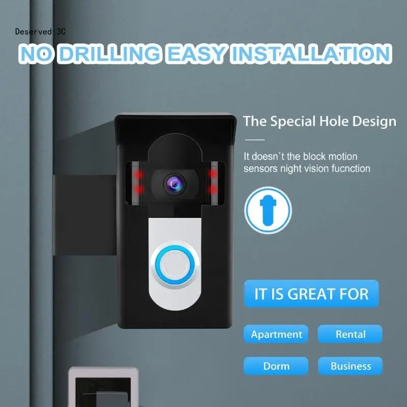 Простая настройка Крепление для видеодверного звонка без сверления Для