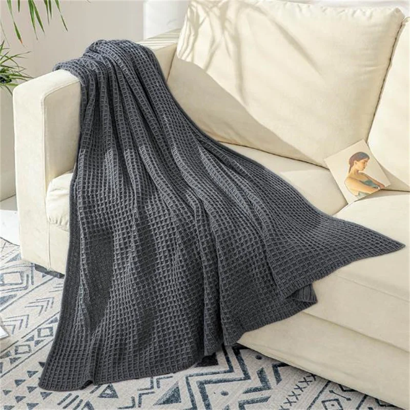 

Summer Household Thin Blanket Winter Single Person Blanket Knitting Blanket sofa Blanket Soft Nap Blanket
