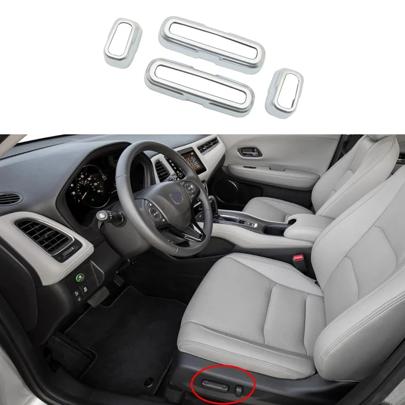 

Car Seats Adjustment Switch Knob Control Cover Trim Interior Molding For Honda Vezel HR-V HRV 2021 2022