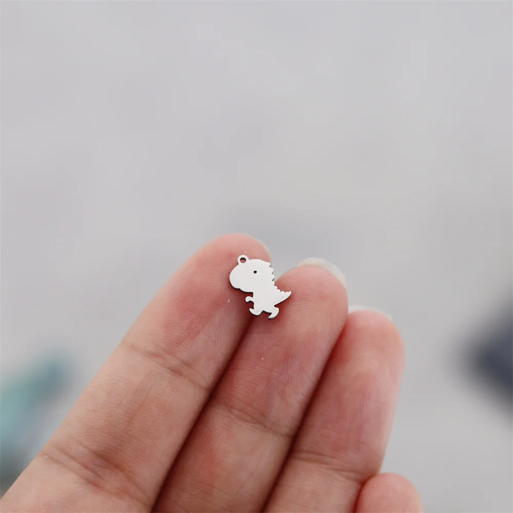 3 шт./партия подвеска в виде динозавра из нержавеющей стали