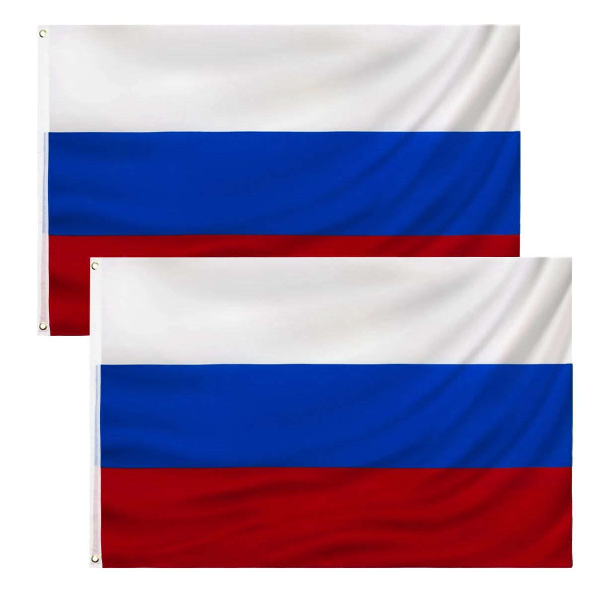 

2pcs Russia Flag 90x150cm Russian National Flags Polyester Vivid Color and Fade Proof with Brass Grommets